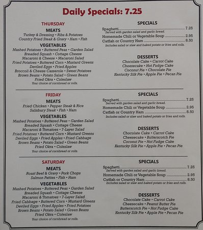 France's Diner Menu - Image 1