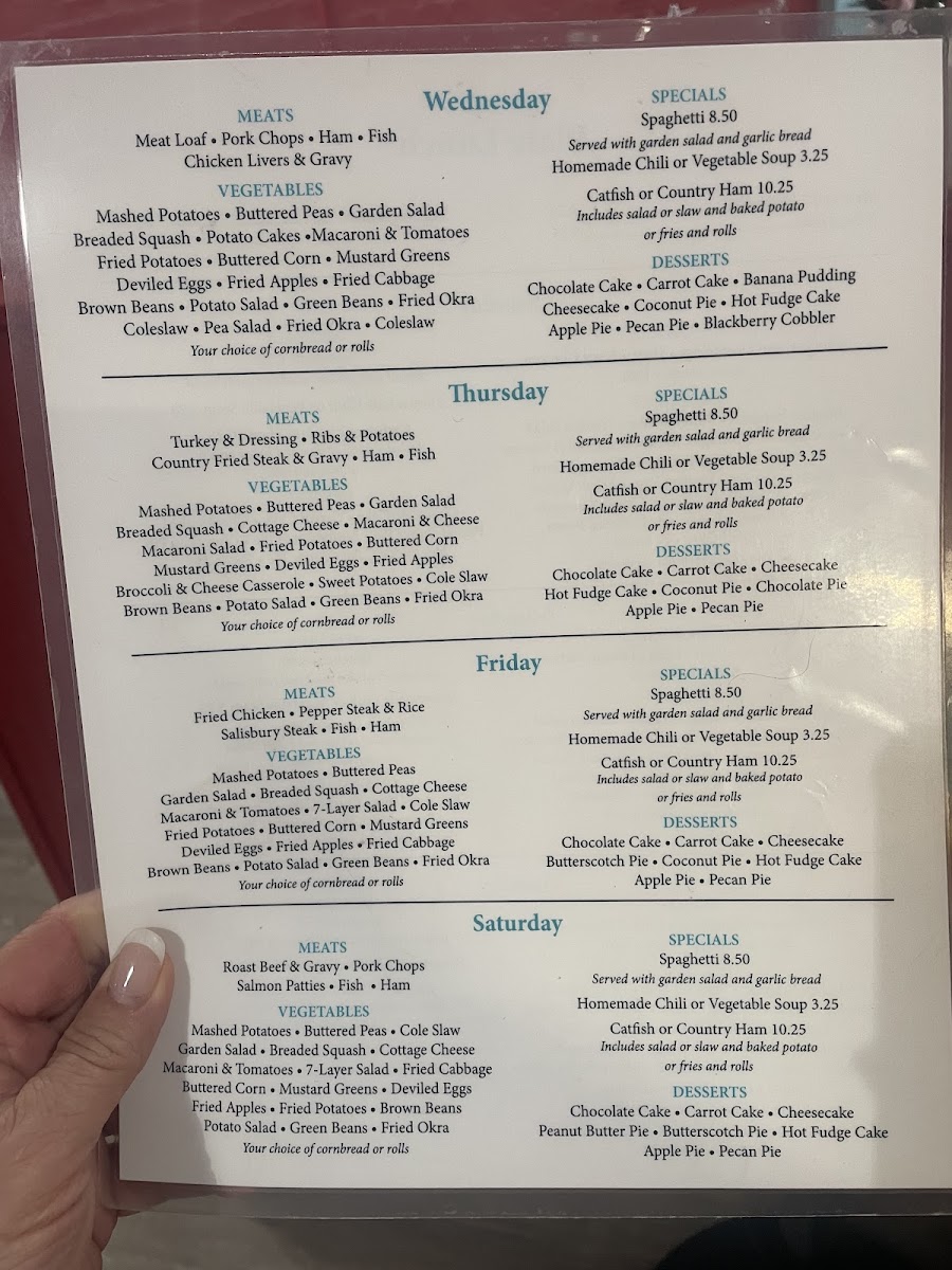 France's Diner Menu - Image 2